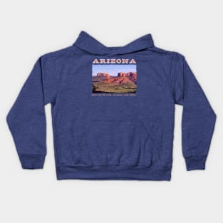 Arizona, Scenic with Red Rocks Kids Hoodie